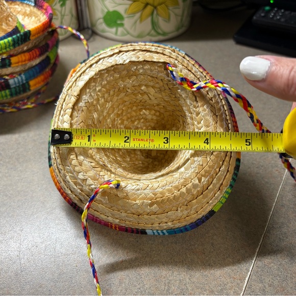 Colorful Straw Sombrero Set - Picture 2 of 2